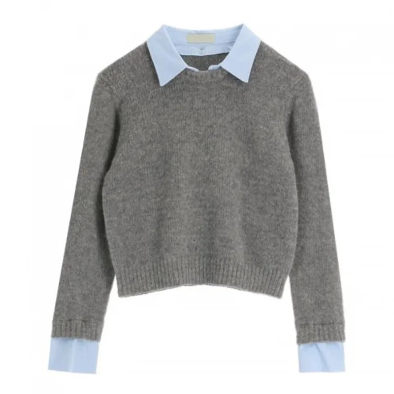 Discover our sweater-blouse hybrid that seamlessly combines comfort and elegance. Perfect for work, brunch, or any occasion, this versatile piece adds instant polish to your wardrobe.