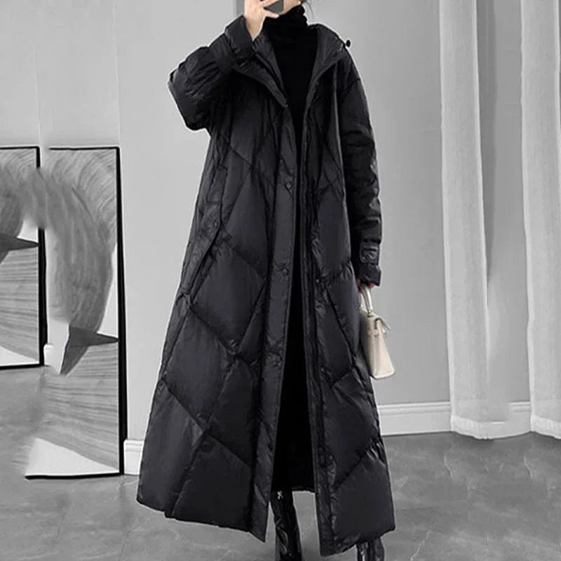 Discover the CeyKa Montreal long warm down cotton puffer coat for women. Enjoy chic style, premium insulation, and unbeatable comfort, perfect for braving winter’s coldest days.